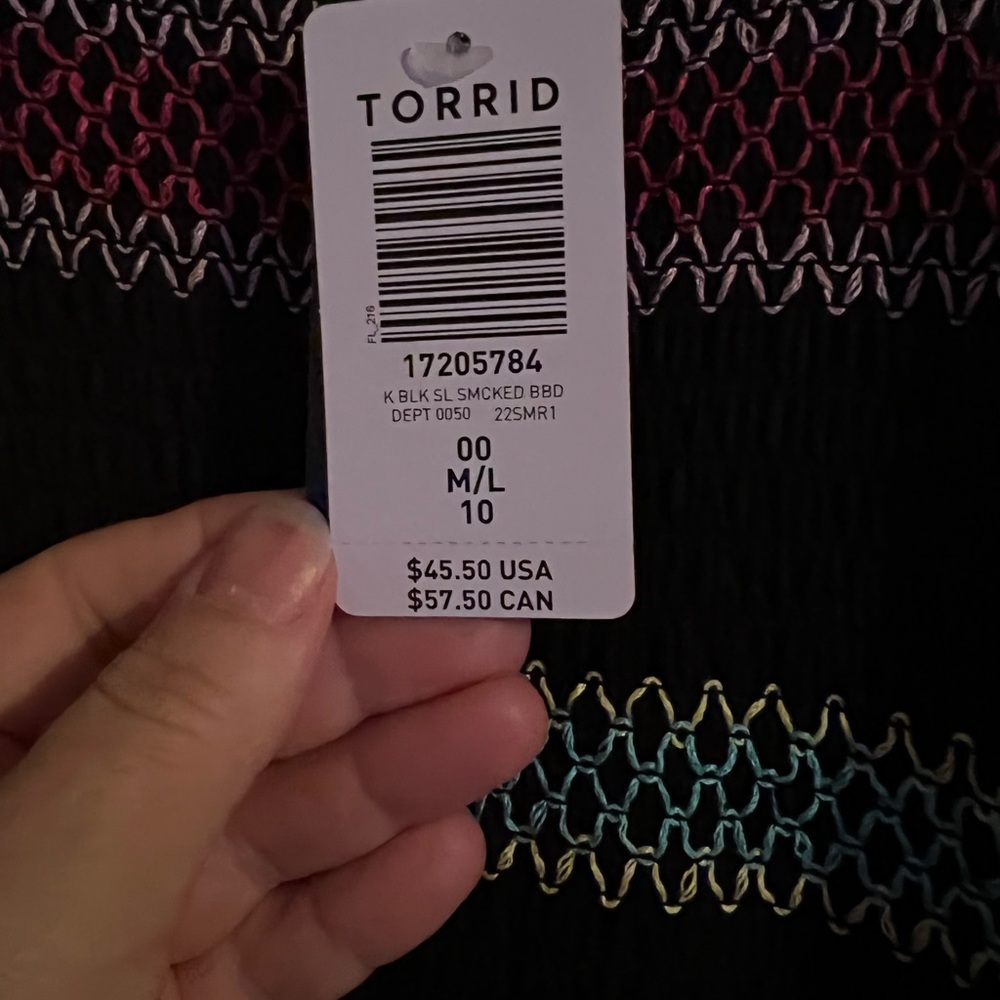 Torrid size medium large baby doll tank top - Picture 5 of 5